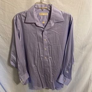 Michael Kors Men’s Purple Button Up Dress Shirt Size Medium